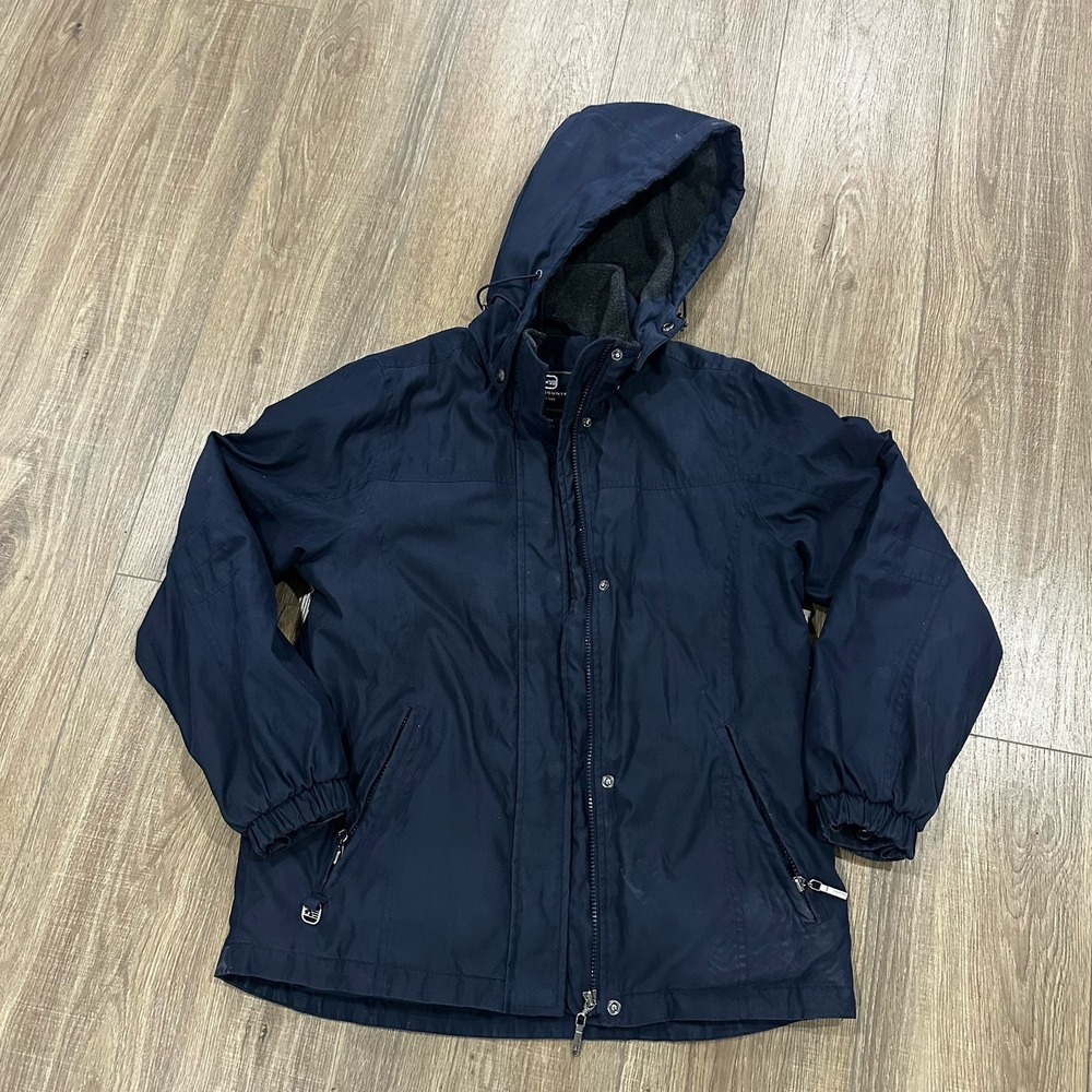 Free Country Men's Mid-Weight Jacket Sz‎ Small Detachable Hood - EUC
